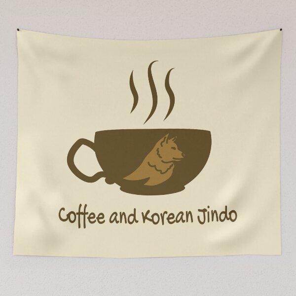 Item preview, Coffee and Korean Jindo designed and sold by Crystarowz.