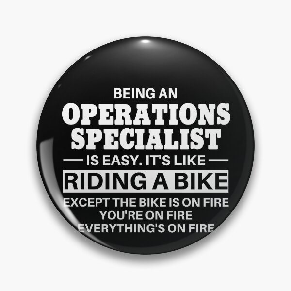Item preview, Operations Specialist Riding A Bike designed and sold by clickmostro.
