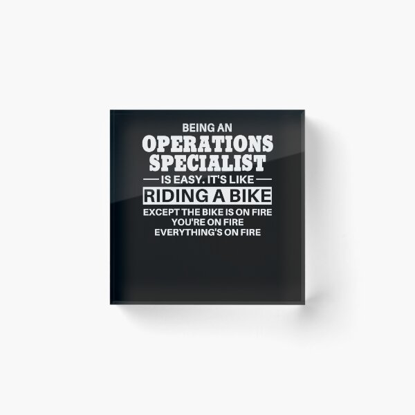 Item preview, Operations Specialist Riding A Bike designed and sold by clickmostro.