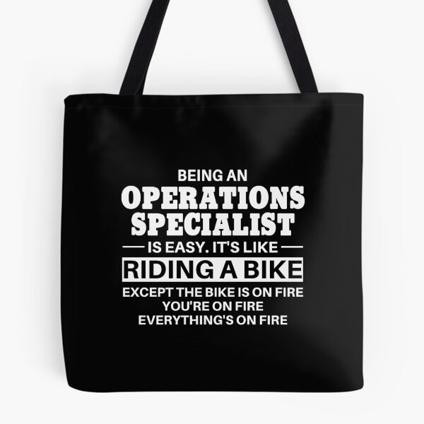 Item preview, Operations Specialist Riding A Bike designed and sold by clickmostro.
