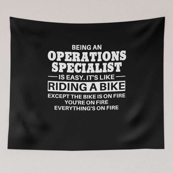 Item preview, Operations Specialist Riding A Bike designed and sold by clickmostro.