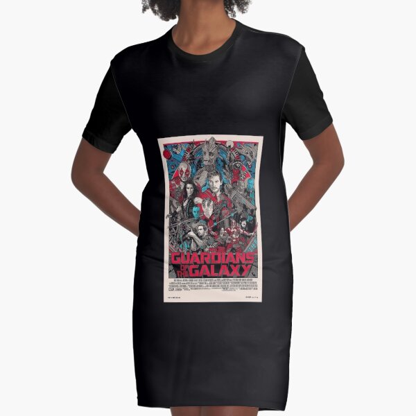 Minimalist Of The Galaxy Graphic T-Shirt Dress