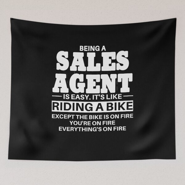Item preview, Sales Agent Riding A Bike designed and sold by clickmostro.