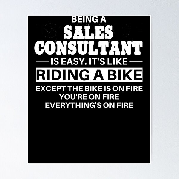 Item preview, Sales Consultant Riding A Bike designed and sold by clickmostro.