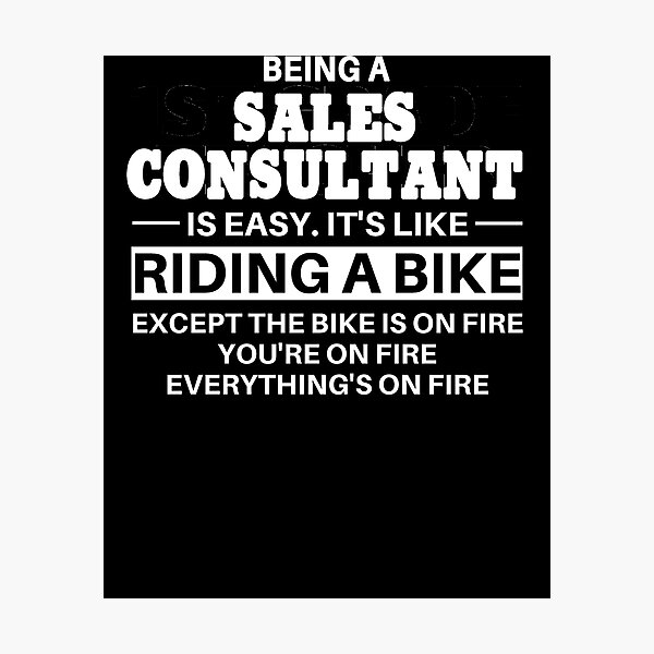Item preview, Sales Consultant Riding A Bike designed and sold by clickmostro.