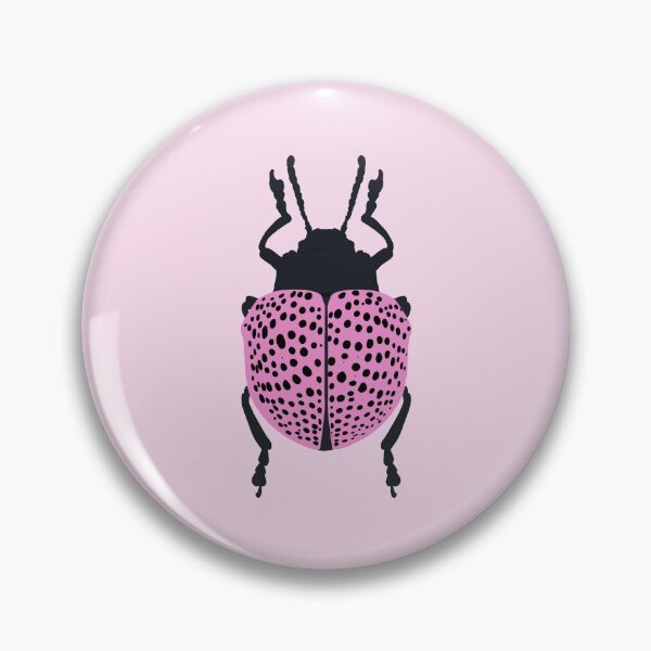 Item preview, Black and Pink Beetle Digital Illustration designed and sold by thetinycuriouscritter.