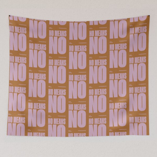 Item preview, No Means No - Gloria Allred Feminist Quote designed and sold by PosterpartyCo.