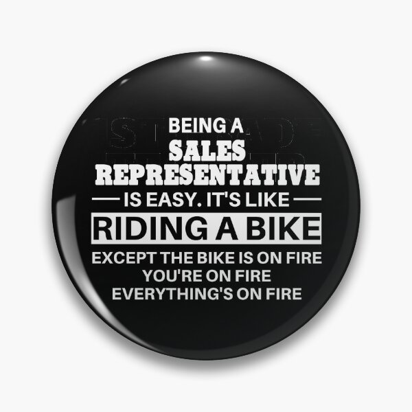 Item preview, Sales Representative Riding A Bike designed and sold by clickmostro.