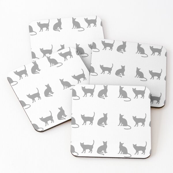 Item preview, Cute Three Silver Elegant Cats standing and looking designed and sold by Black Maverik Estore.