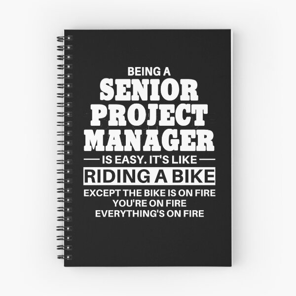 Artikelvorschau, Senior Project Manager Riding A Bike entworfen und verkauft von clickmostro.