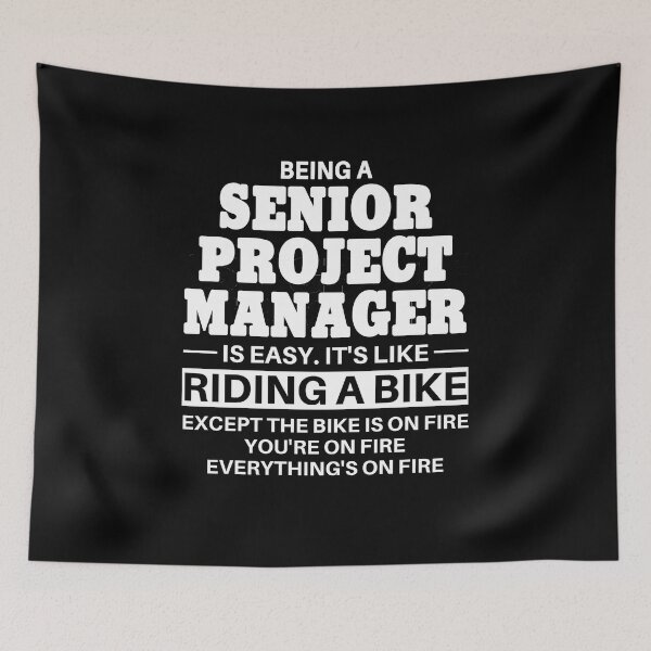 Item preview, Senior Project Manager Riding A Bike designed and sold by clickmostro.