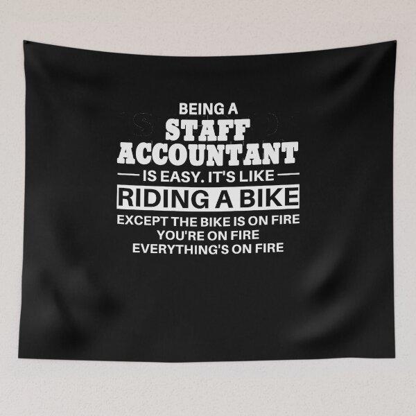Item preview, Staff Accountant Riding A Bike designed and sold by clickmostro.