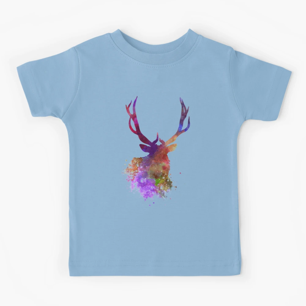 American elk - Watercolor paint Kids T-Shirt for Sale by