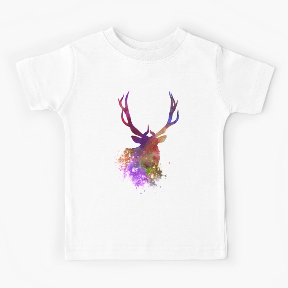 American elk - Watercolor paint Kids T-Shirt for Sale by