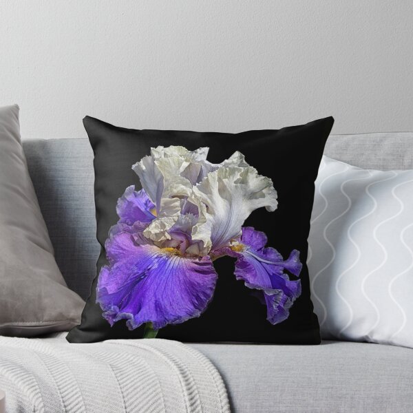 Item preview, Purple and White Bearded Iris designed and sold by Floyd Hopper.
