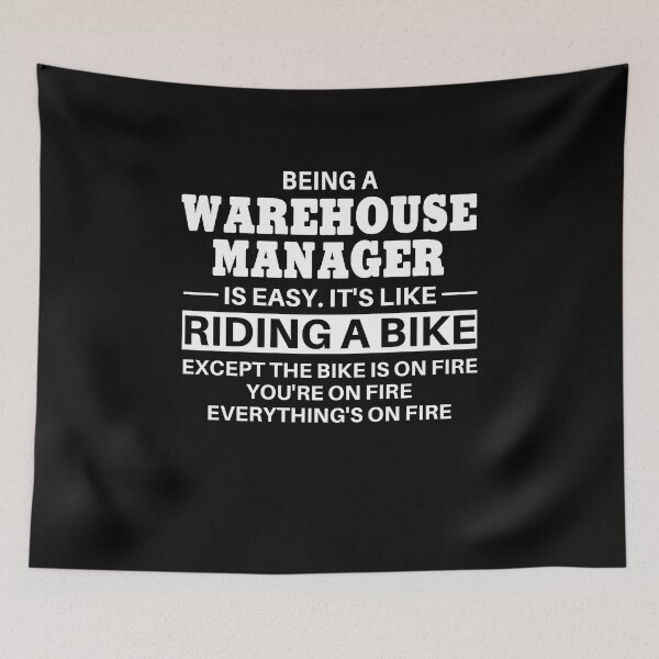 Item preview, Warehouse Manager Riding A Bike designed and sold by clickmostro.