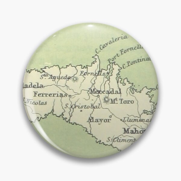 Item preview, Minorca Vintage map 1899 designed and sold by WW2nerd.