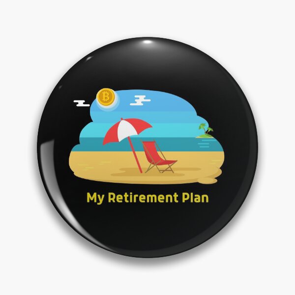 Item preview, Bitcoin My Retirement Plan Beach Life Crypto Gift designed and sold by DKA-2ndBoy.