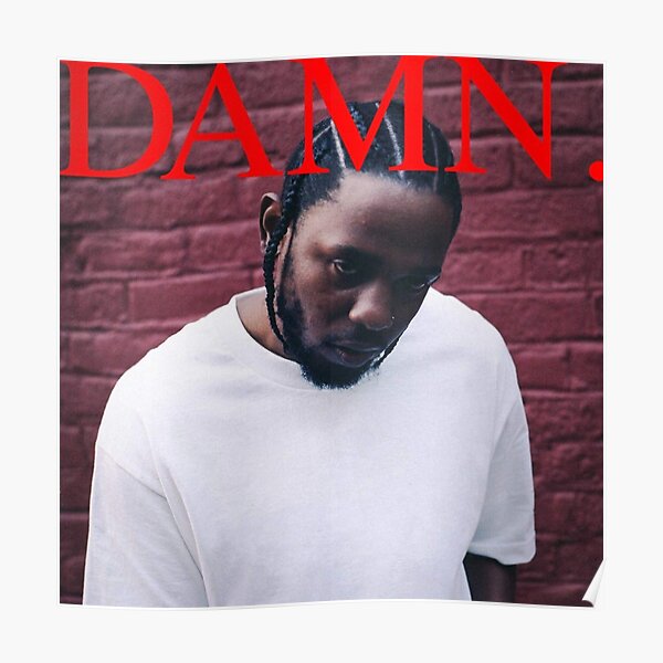 Kendrick Lamar Humble Cover Poster DAMN 2017 Album Art Print 20×20 24×24" 32×32" 