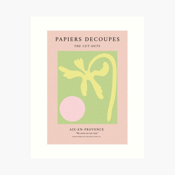 Item preview, Matisse Print, Danish Pastel Decor, Exhibition Wall Art, Flower Market, Trendy, Museum, French, Abstract, Poster, Berggruen and cie designed and sold by Papergrphc.