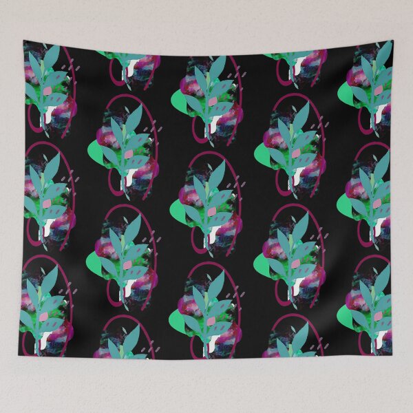 Item preview, Bold Abstract Art with Leave, nr 3, Graph3c Psychedelic Abstract Art, Inspired by Nature-floral abst designed and sold by eholycross.