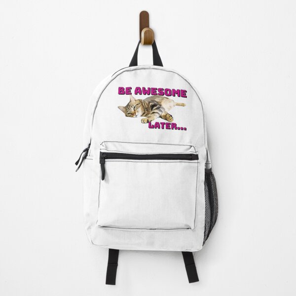 Item preview, Lazy Cat Be Awesome Later....(pink) designed and sold by LRGraphics.