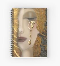 My Klimt Serie:Gold Spiral Notebook