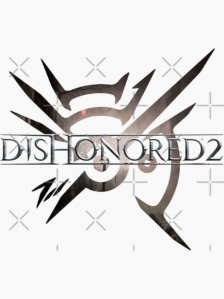 "Dishonored logo" Sticker for Sale by HumbertCelia Redbubble