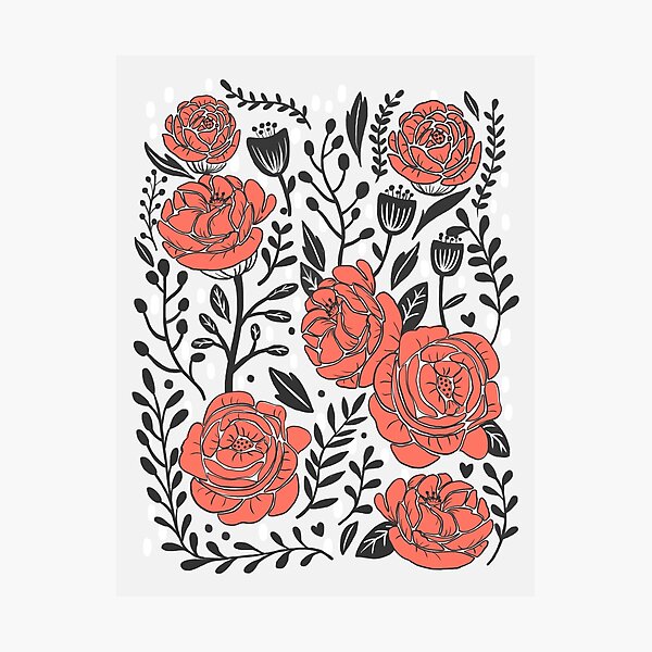 Orange Garden Photographic Print