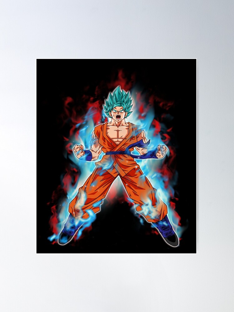Goku Super Saiyan Blue Kaioken Style Graphic · Creative Fabrica