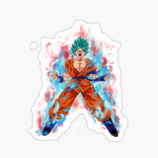 goku super saiyan blue kaioken Classic  Sticker for Sale by