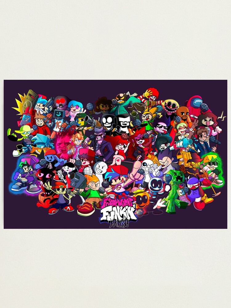 Friday Night Funkin Poster Photographic Print For Sale By Markspra Redbubble
