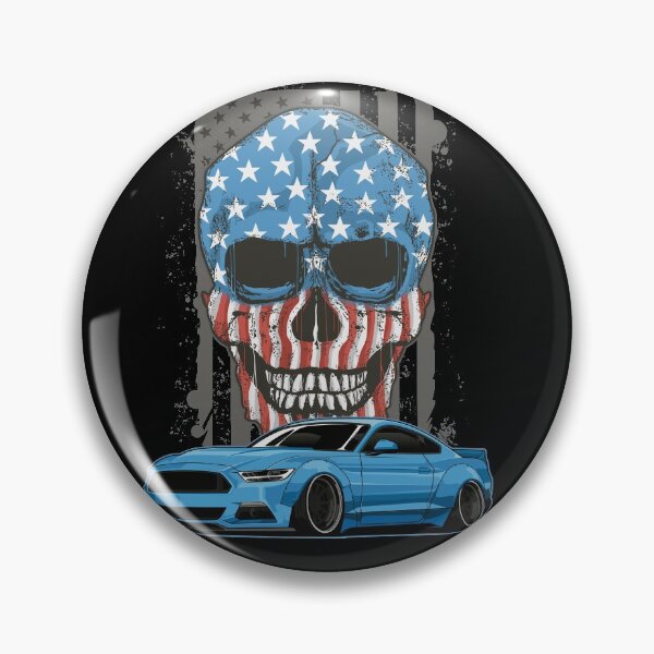 Item preview, Ford Mustang S550 American Muscle USA Skull designed and sold by asvpdiamond.