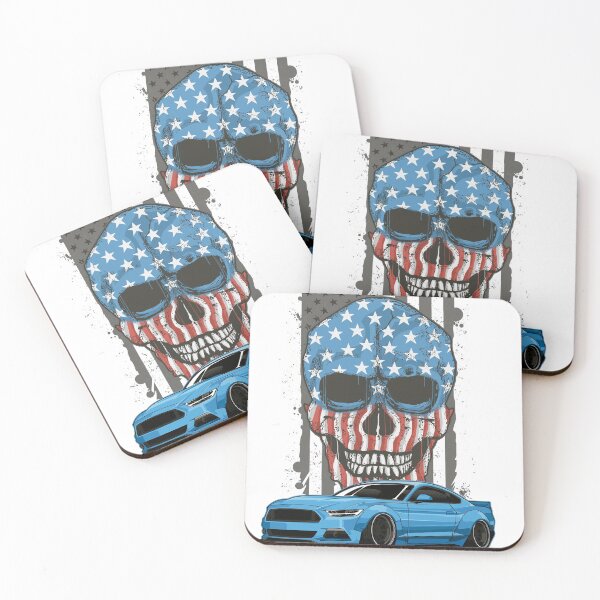 Item preview, Ford Mustang S550 American Muscle USA Skull designed and sold by asvpdiamond.