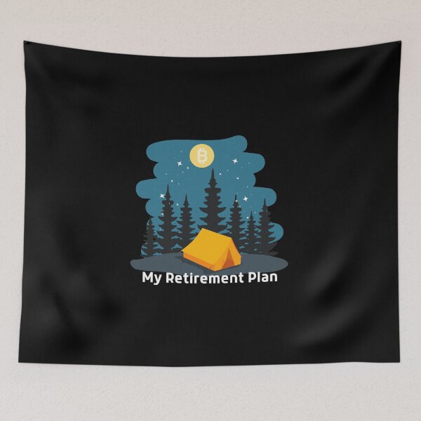 Item preview, Bitcoin My Retirement Plan Camping Life Crypto Gift designed and sold by DKA-2ndBoy.