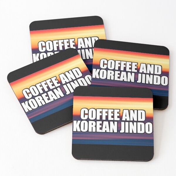 Item preview, Coffee And Korean Jindo designed and sold by NuarzDesign.