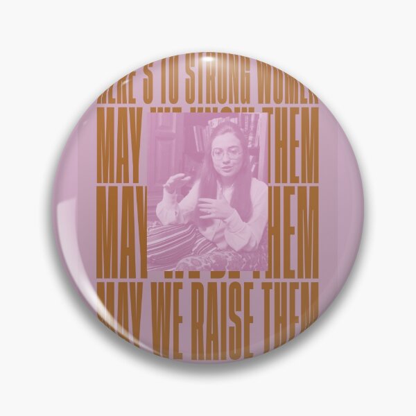 Item preview, Here's To Strong Women... - Hillary Clinton Feminist Quote  designed and sold by PosterpartyCo.