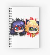 Ladybug and chat noir Spiral Notebook