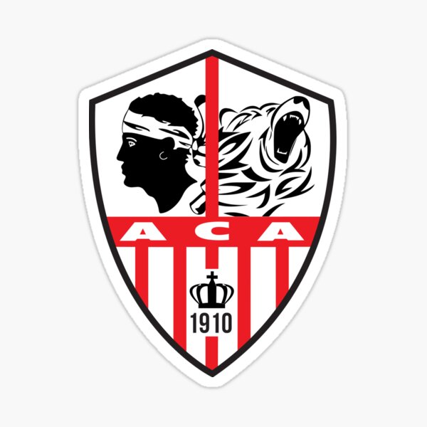 AC Ajaccio FC France Football Soccer Car Bumper Window Sticker Decal 4.5"X4.5" 