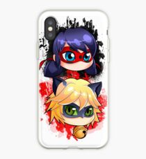 Ladybug and Chat noir vertical iPhone Case