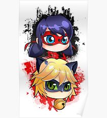 Ladybug and Chat noir vertical Poster