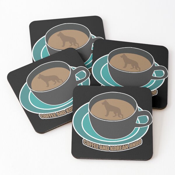 Item preview, Coffee And Korean Jindo designed and sold by NuarzDesign.