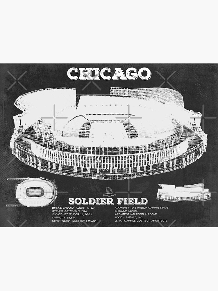 Soldier Fields, Justin Fields, Chicago Bears Poster for Sale by  be-claireful