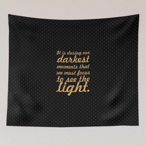 Item preview, It is during our darkets... “Aristotle Onassis” Inspirational Quote designed and sold by Powerofwordss.