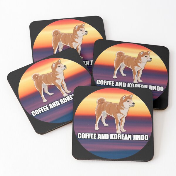 Item preview, Coffee And Korean Jindo designed and sold by NuarzDesign.
