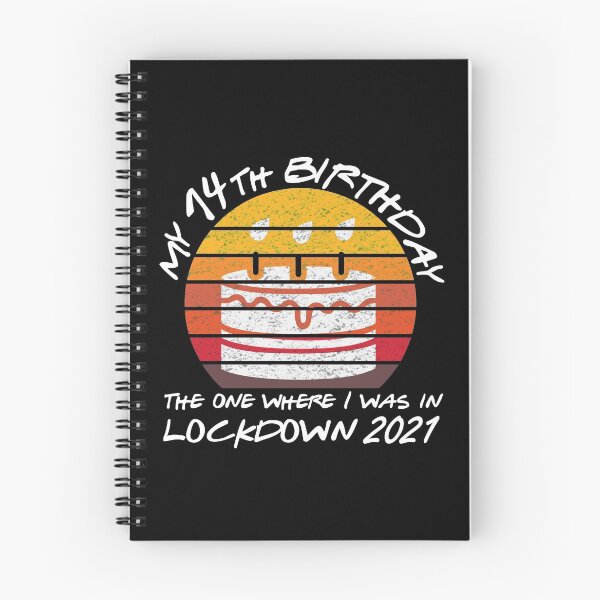 Item preview, My 14th Birthday - 2021 The One Where I was in lockdown retro sunset designed and sold by REApparelCo.