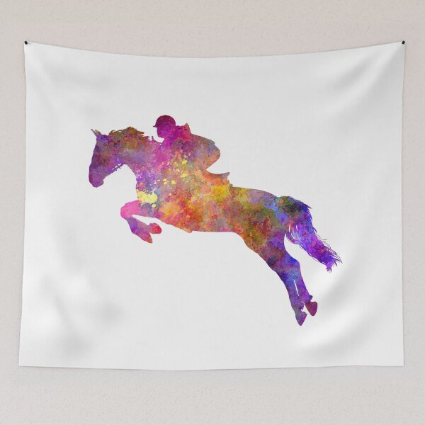 Item preview, Horse show 07 in watercolor designed and sold by paulrommer.