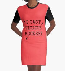 Vicious Mockery Graphic T-Shirt Dress