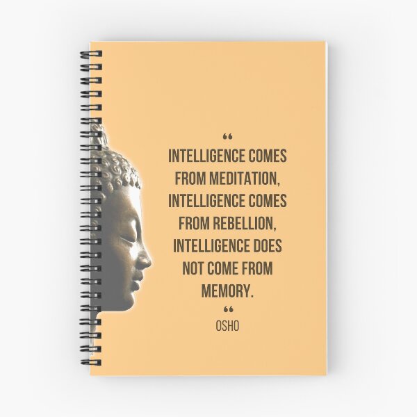 Item preview, Motivational Quote | Osho | Intelligence comes from meditation ... designed and sold by RetComly.