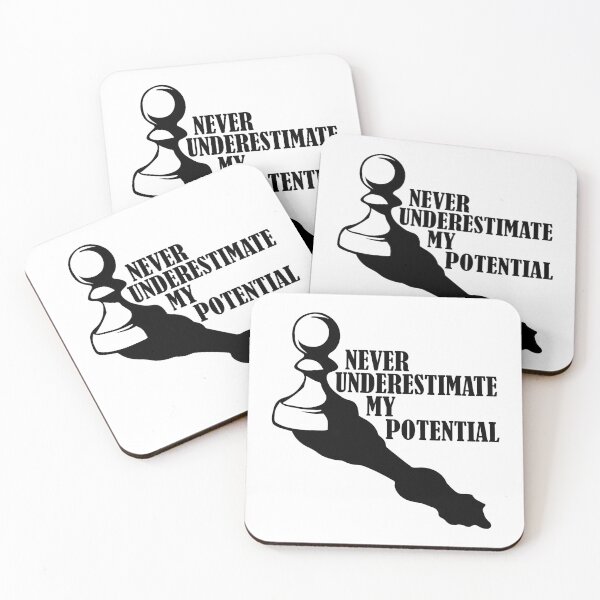 Artikelvorschau, UNTERSCHÄTZE NIEMALS MEIN POTENTIAL - Schach für immer entworfen und verkauft von KHAOTICSHOP.